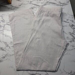 Gapbody Large Light Gray Metallic Drawstring Lightweight Cotton Lounge Pants